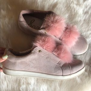 Sam Edelman pink puff sneakers